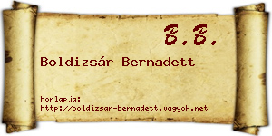 Boldizsár Bernadett névjegykártya